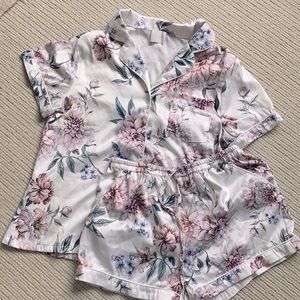 BRIDE floral matching pajama set